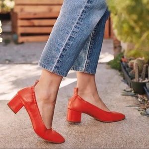 Everlane The Italian Leather Day Stack Heel Shoe